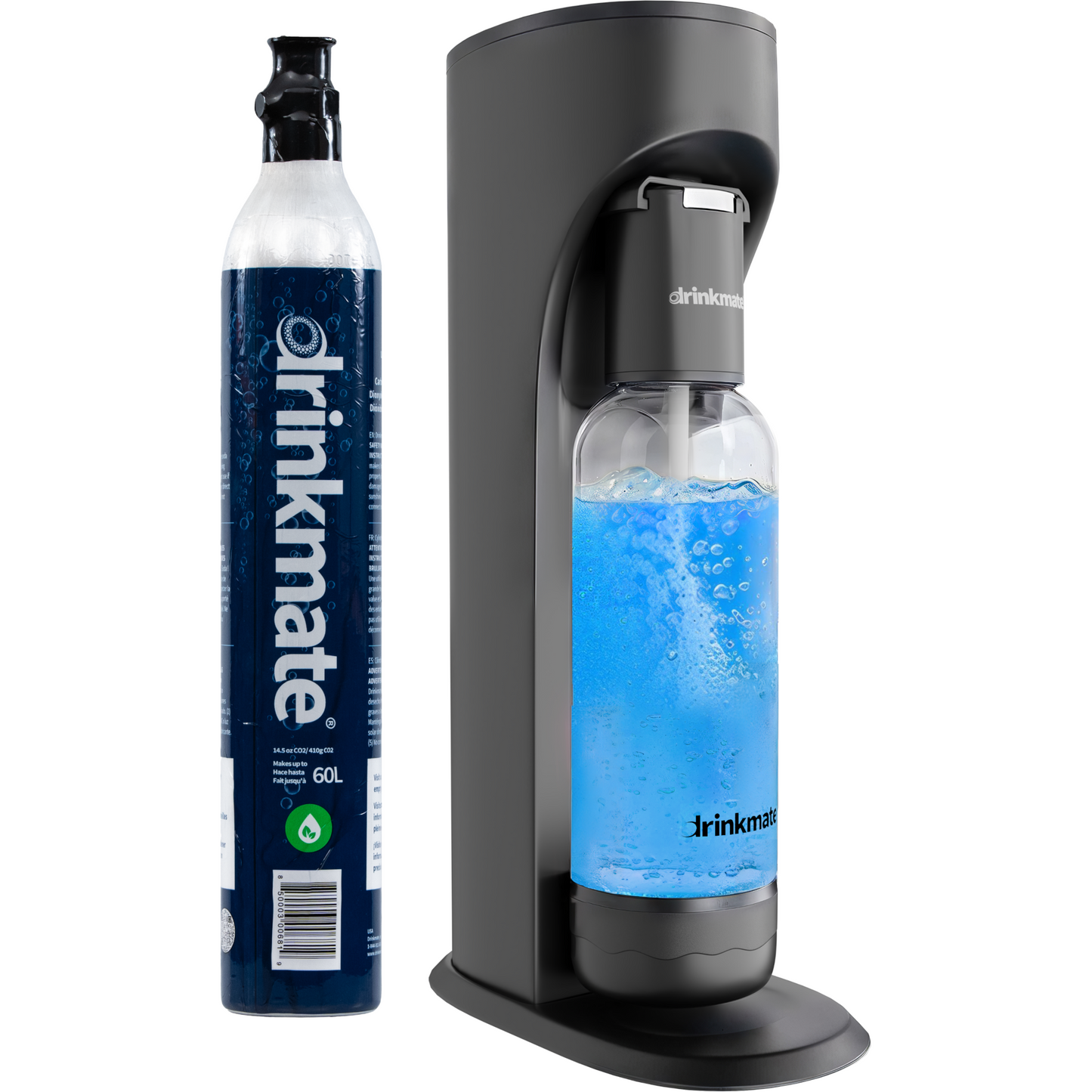 Drinkmate Sparkling Water and Soda Maker, Carbonates ANY Drink, with 60L CO2 Cylinder - Drinkmate UK