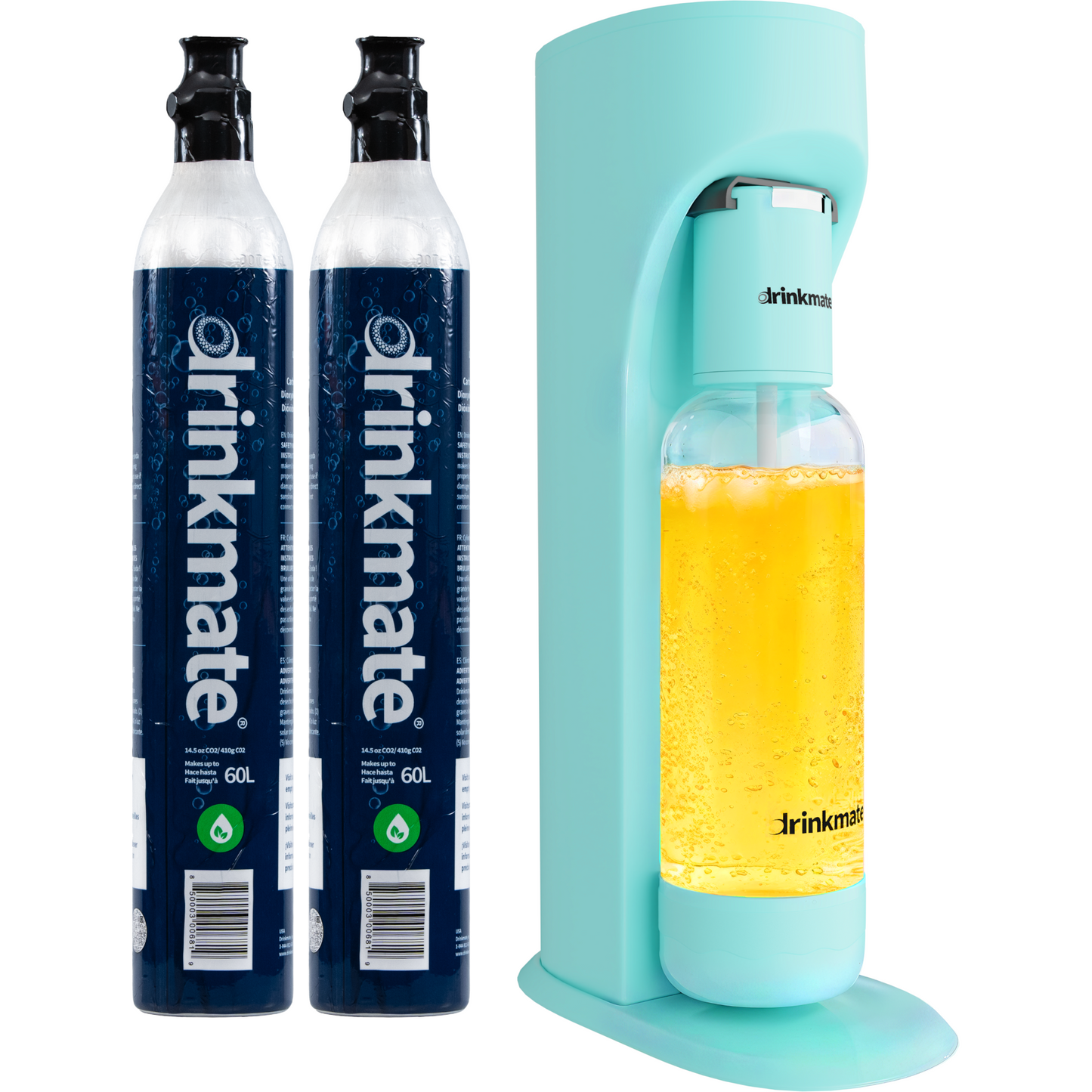 Drinkmate Sparkling Water and Soda Maker, Carbonates ANY Drink, Two Cylinder Bundle - Drinkmate UK