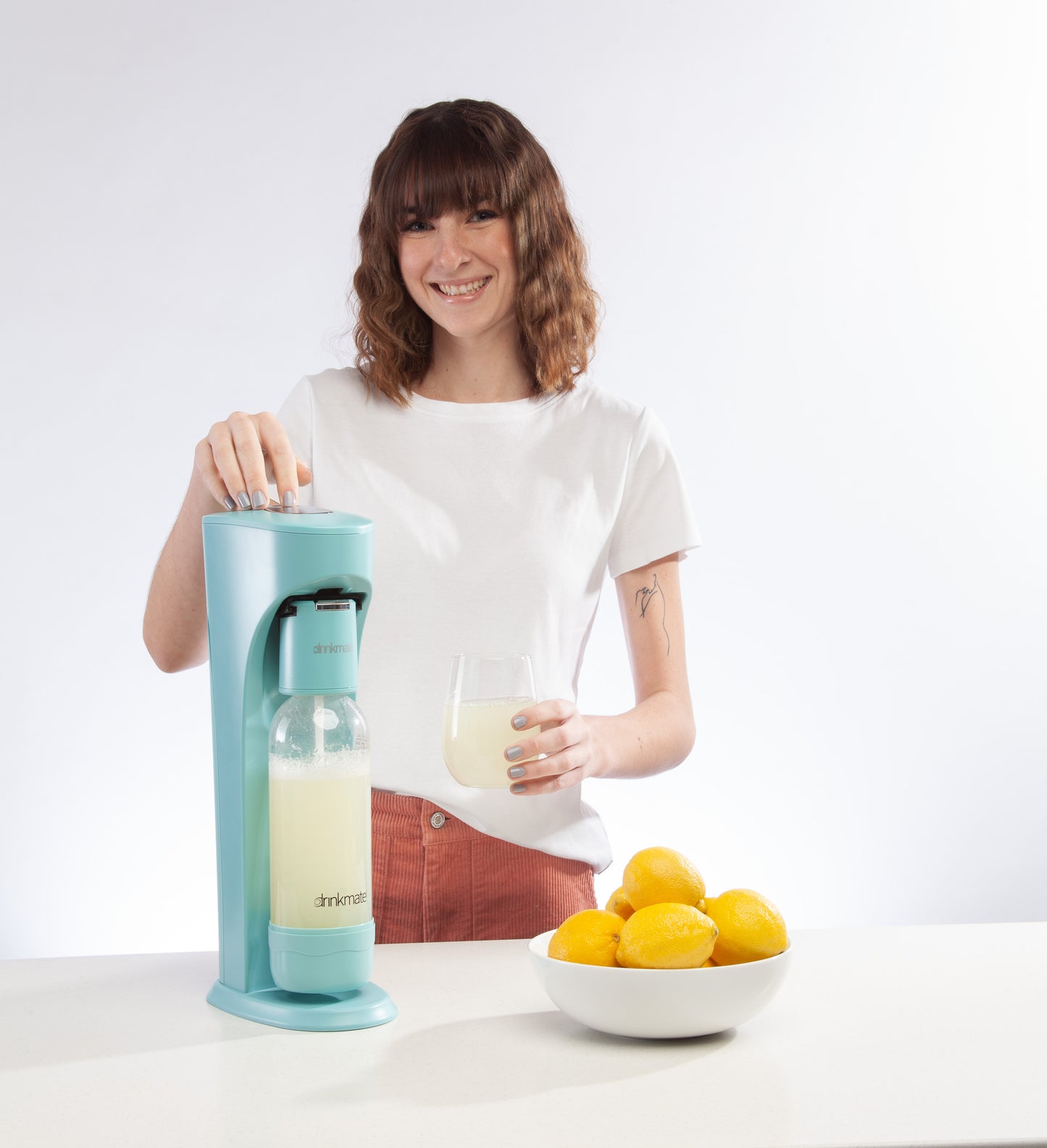 Drinkmate Sparkling Water and Soda Maker, Carbonates ANY Drink, with 60L CO2 Cylinder - Drinkmate UK