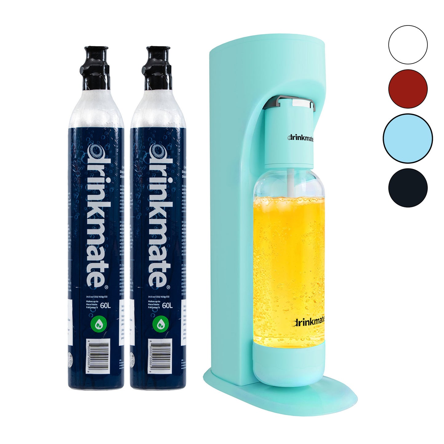 Drinkmate Sparkling Water and Soda Maker, Carbonates ANY Drink, Two Cylinder Bundle - Drinkmate UK