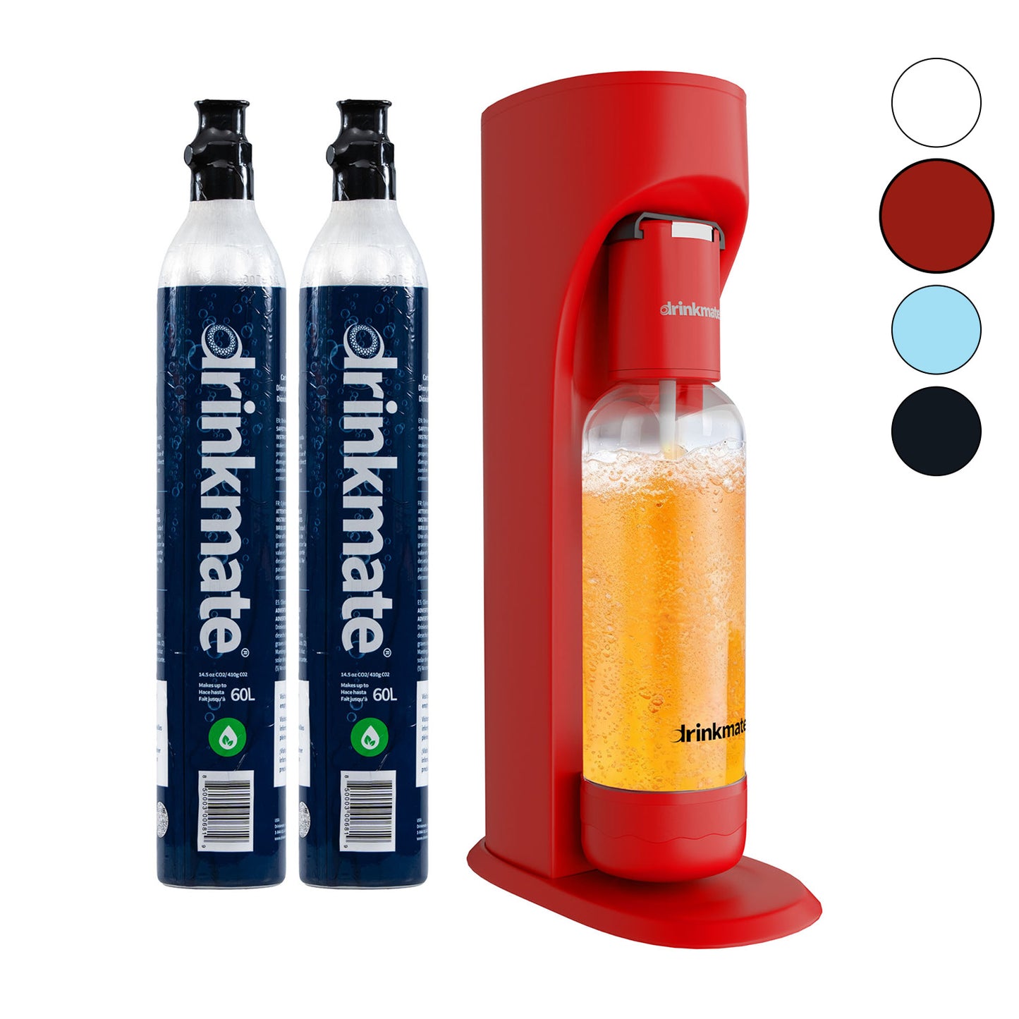 Drinkmate Sparkling Water and Soda Maker, Carbonates ANY Drink, Two Cylinder Bundle - Drinkmate UK