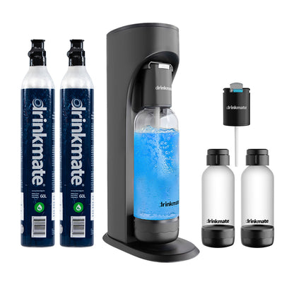 Drinkmate OmniFizz Party Pack Bundle (Matte Black)