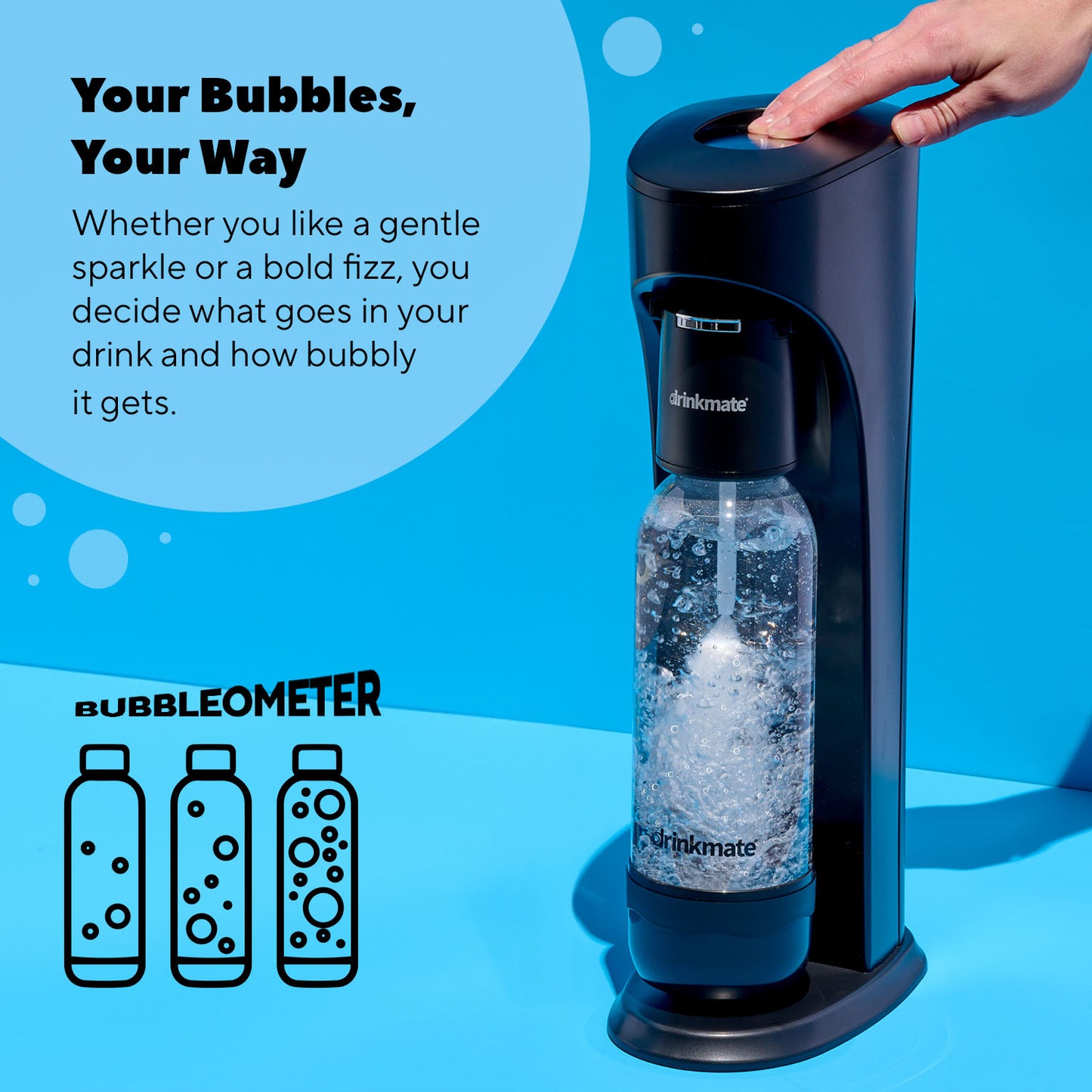 Drinkmate OmniFizz Party Pack Bundle (Matte Black)