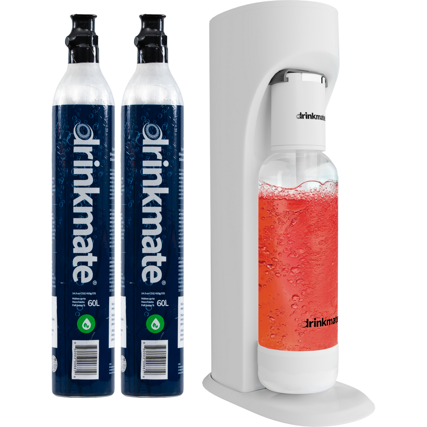 Drinkmate Sparkling Water and Soda Maker, Carbonates ANY Drink, Bubble Up Bundle