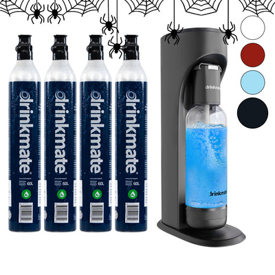 Drinkmate Sparkling Water and Soda Maker, 4 Cylinder Bundle