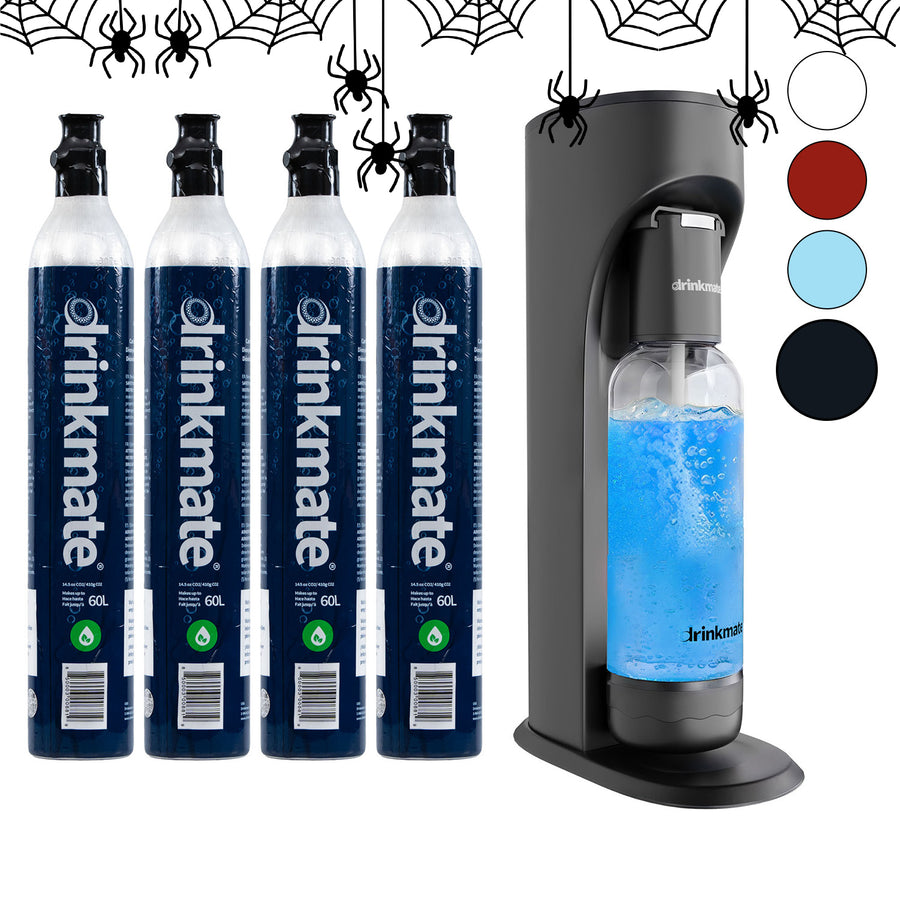 Drinkmate Sparkling Water and Soda Maker, 4 Cylinder Bundle