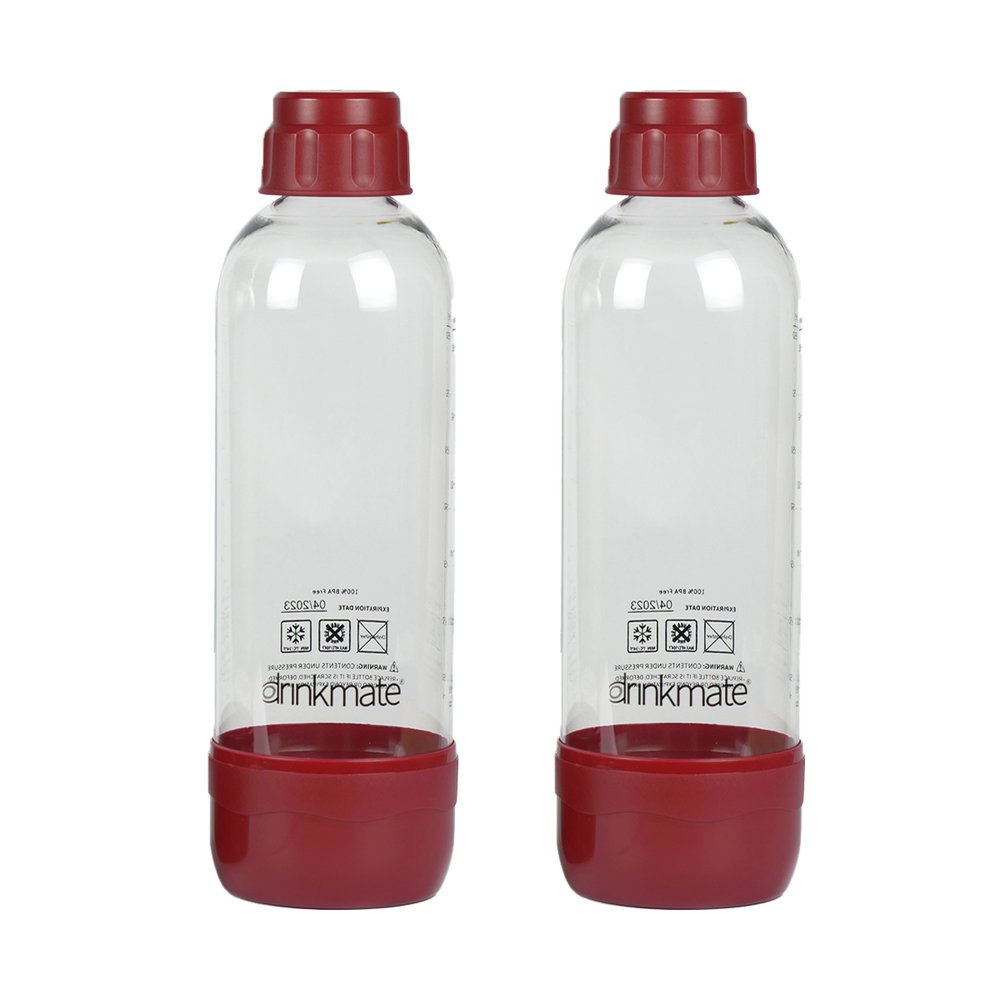 1 Liter Bottles - Twin Pack - Drinkmate UK