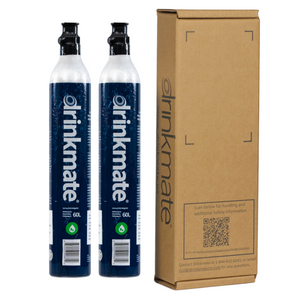 CO2 Refill Cylinders 60L (14.5 oz) - 2 Pack - Drinkmate UK