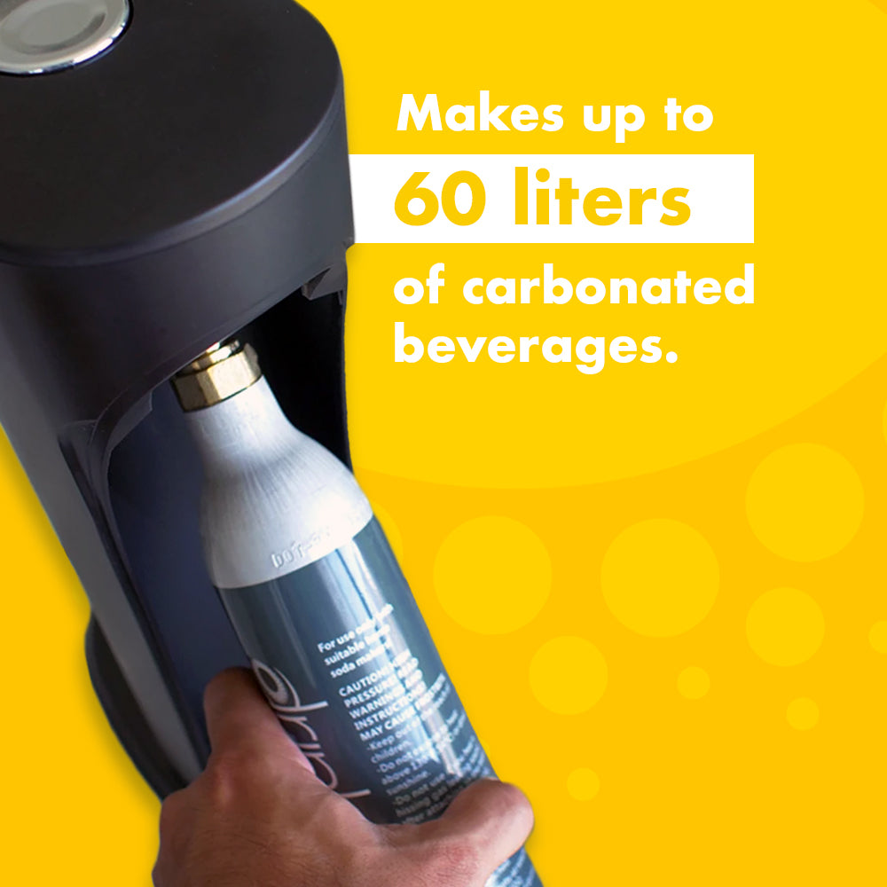 Drinkmate Sparkling Water and Soda Maker, Carbonates ANY Drink, with 60L CO2 Cylinder - Drinkmate UK